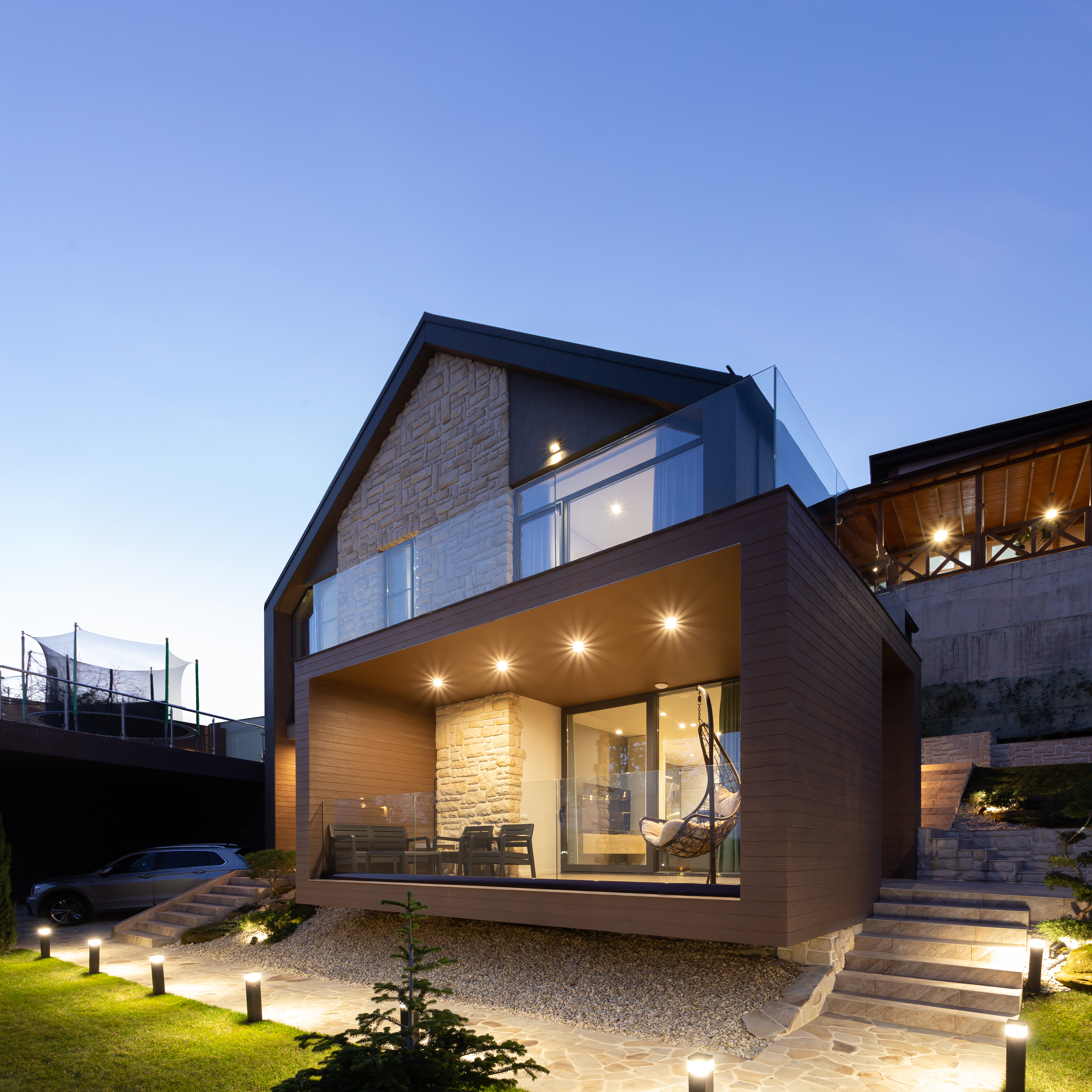 Стильный барнхаус для ценителей с видом на Ка...