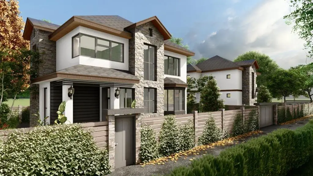 Коттеджный поселок в обилии зелени