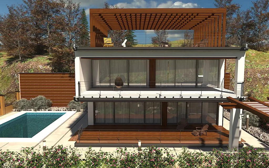 Коттеджный поселок в окружении национального ...