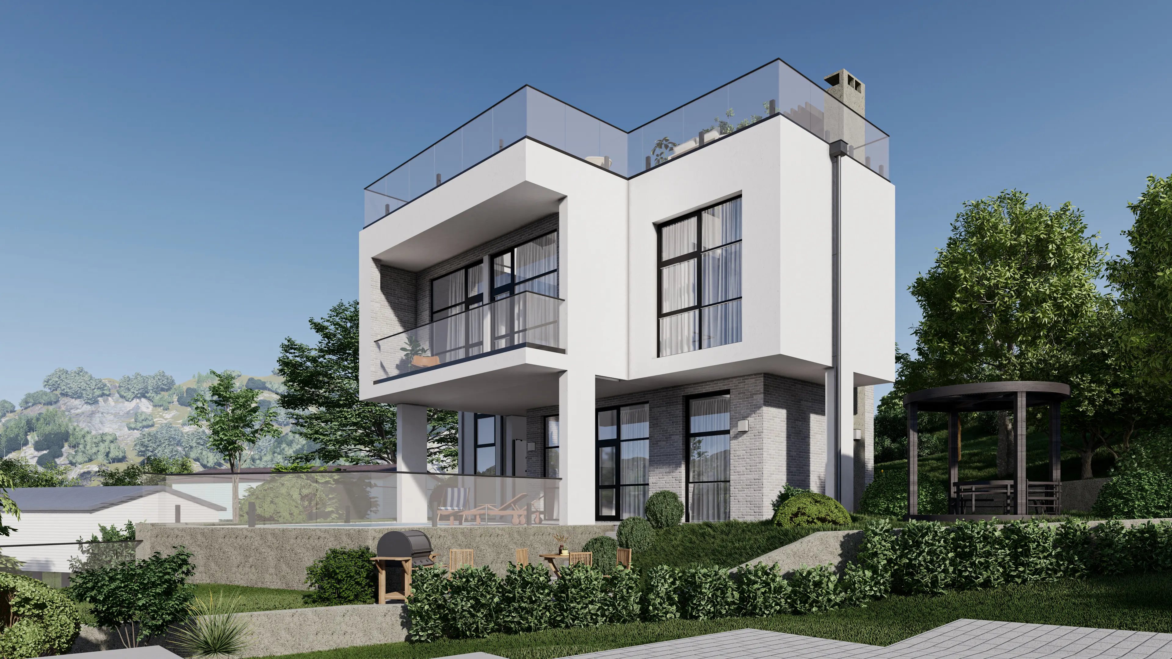 Коттеджный поселок в престижном районе Сочи.