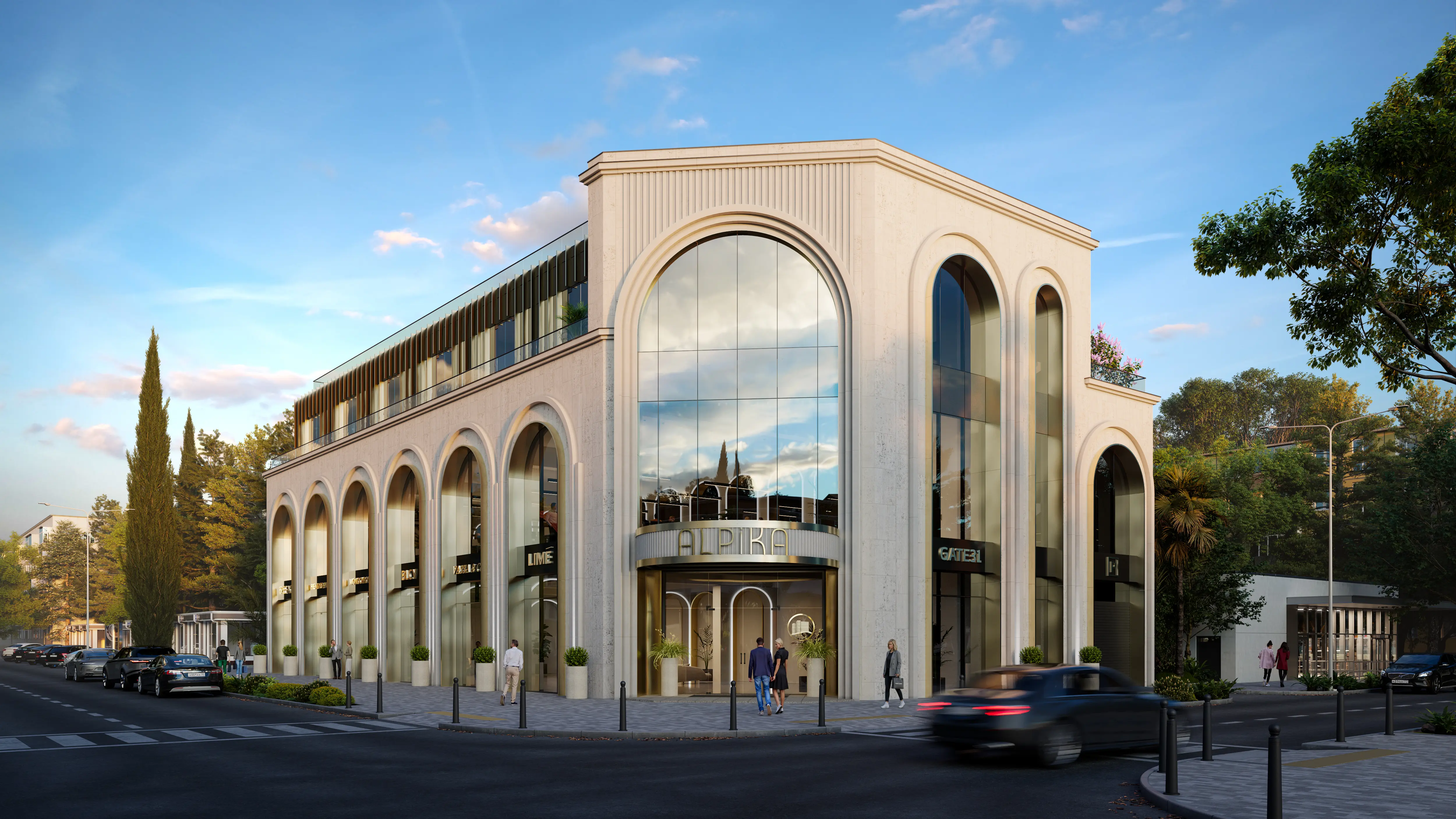 Новый бизнес-центр с торговыми помещениями в ...