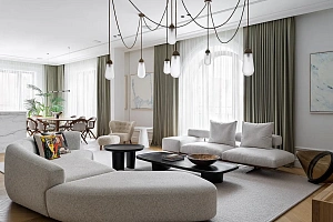 Просторная дизайнерская квартира в центре Соч...