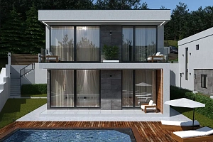 Коттедж в стиле Hi-Tech