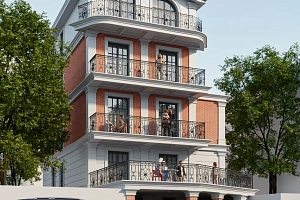 Гостиница в центре курорта 