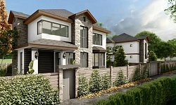 Коттеджный поселок в обилии зелени