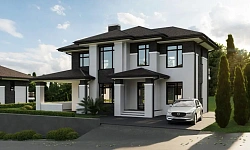 Коттеджи в стиле "Райта".