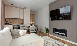 ЖК Альпийский квартал 2х комнатная квартира с хорошим дизайнерским ремонтом и мебелью